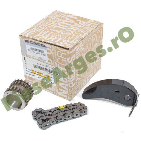 Kit Pinion Arbore Cotit + Lant Pompa Ulei + Patina Intinzator Motor 0.9 TCe, LOGAN 2, SANDERO 2, Original Renault 150A03349R
