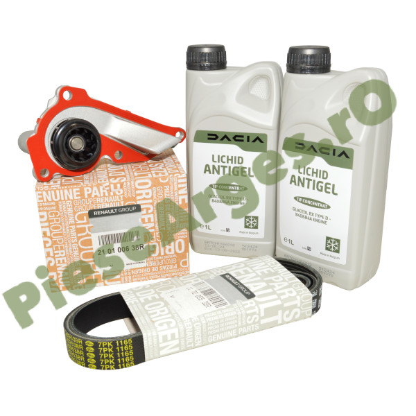 Pachet Revizie Pompă Apă 1.0 TCe Logan 3, Sandero 3, Duster 2/3, Jogger, Logan 2, Original Renault 210100638R + 117209538R + 7711949706