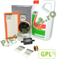 Pachet Revizie DUSTER 2 ECO-G 100, Motor 1.0TCe Cu GPL CASTROL RN17 + Filtre Renault