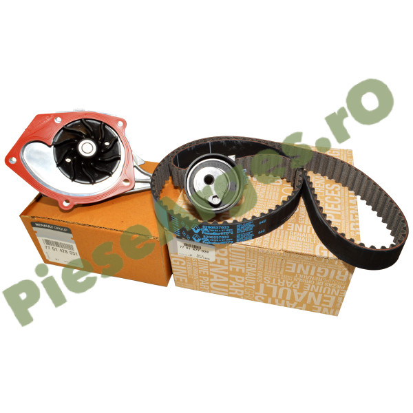 Kit Distributie Si Pompa Apa 1.5dCi EURO 4, EURO 3, LOGAN 1, SANDERO 1, MEGANE Originale Renault 7701477028 | 7701478031 (210104393R)