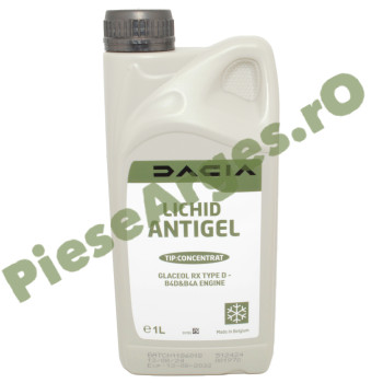 Antigel DACIA RX TIP D (B4D|B4A), Concentrat (-37° VERDE-GALBUI), Original Dacia-Renault 7711949706 Antigel DACIA RX TIP D (B4D|B4A), Concentrat (-37° VERDE-GALBUI), Original Dacia-Renault 7711949706