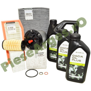 Pachet Revizie Ulei si Filtre 1.5 dCi EURO 6+ AdBlue®, LOGAN 2, DUSTER 2, Original DACIA OIL PLUS RN17 Pachet Revizie Ulei si Filtre 1.5 dCi EURO 6+ AdBlue®, LOGAN 2, DUSTER 2, Original DACIA OIL PLUS RN17