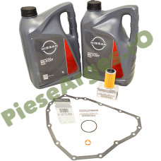 Pachet Revizie Cutie Viteze Automata CVT DK0, Ulei + Filtru + Garnituri, LOGAN 3, SANDERO 3, Original Nissan-Renault