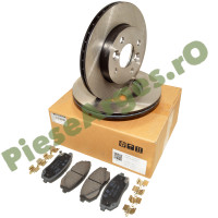 Set Discuri Si Placute Frana Dacia Spring Originale Renault 402068279R + 410609323R