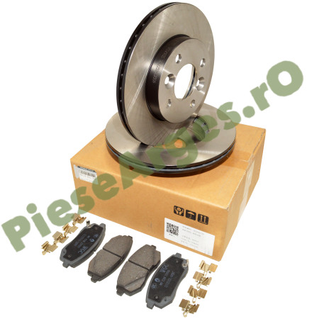 Set Discuri Si Placute Frana Dacia Spring Originale Renault 402068279R + 410609323R