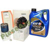 Pachet Revizie LOGAN 2, DUSTER 2, 1.5dCi EURO 6, Filtre Renault si Ulei ELF DPF, (Fara ADBLUE), Clasic