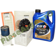 Pachet Revizie DOKKER, LODGY, 1.5dCi EURO 6-5, Filtre Renault si Ulei ELF DPF, (Fara ADBLUE), Clasic