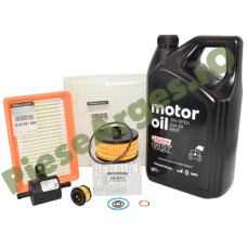 Pachet Revizie DUSTER 3 1.0TCe ECO G-100, Ulei Renault GTX 5W30 RN17 + Filtre Originale Renault