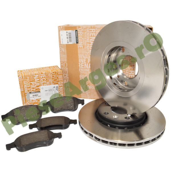Placute si Discuri Frana Fata DUSTER 3 (2024), Originale Renault 410A13730R + 402069741R Placute si Discuri Frana Fata DUSTER 3 (2024), Originale Renault 410A13730R + 402069741R