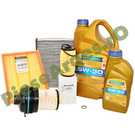 Pachet Revizie MEGANE 4, TALISMAN, SCENIC 4, 1.5dCi Cu AdBlue®, Ravenol RN17 Si Filtre Originale Renault