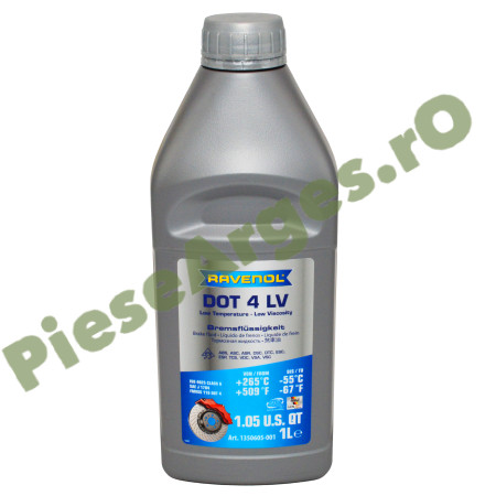 Lichid Frana RAVENOL DOT4 LV 1L LOGAN 3, DUSTER 2, JOGGER, DOKKER, LOGAN 2, 1350605-001-01-000