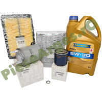 Pachet Revizie Kadjar 1.5 dCi Filtre Originale + Ulei Ravenol RNV 5W30 RN17 Pachet Revizie Kadjar 1.5 dCi Filtre Originale + Ulei Ravenol RNV 5W30 RN17