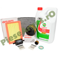 Pachet Revizie Logan 3, Sandero 3, Jogger, Motor 1.0 TCe ECO-G 100 cu Filtre ASAM și Ulei Castrol GTX 5W30 RN17 Pachet Revizie Logan 3, Sandero 3, Jogger, Motor 1.0 TCe ECO-G 100 cu Filtre ASAM și Ulei Castrol GTX 5W30 RN17