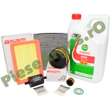 Pachet Revizie Logan 3, Sandero 3, Jogger, Motor 1.0 TCe ECO-G 100 cu Filtre ASAM și Ulei Castrol GTX 5W30 RN17 Pachet Revizie Logan 3, Sandero 3, Jogger, Motor 1.0 TCe ECO-G 100 cu Filtre ASAM și Ulei Castrol GTX 5W30 RN17