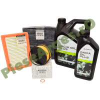 Pachet Revizie LOGAN 3, SANDERO 3, JOGGER 1.0 TCe Ulei Dacia Oil Plus RN17 + Filtre Renault Polen Cu Carbon