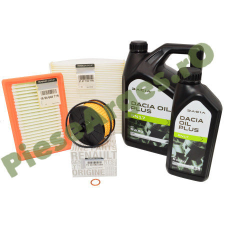 Pachet Revizie LOGAN 3, SANDERO 3, JOGGER 1.0 TCe Ulei Dacia Oil Plus RN17 + Filtre Renault Polen Clasic