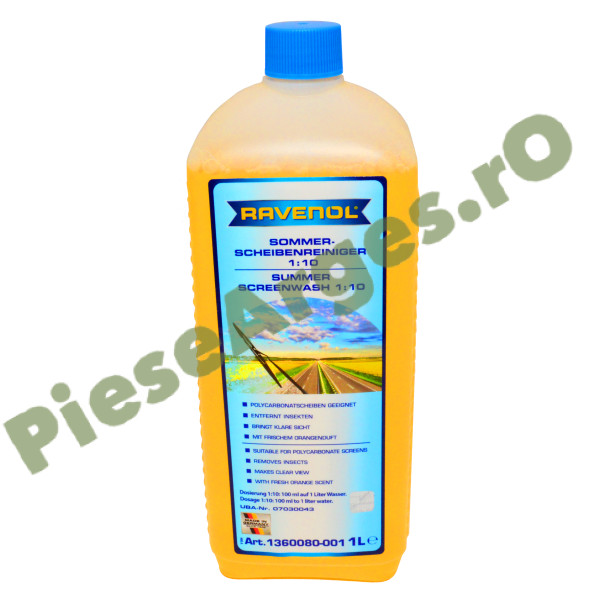 Soluție concentrată profesională RAVENOL 1:10 pentru curățarea parbrizului și farurilor. Aromă de portocală 1360080-001 Soluție concentrată profesională RAVENOL 1:10 pentru curățarea parbrizului și farurilor. Aromă de portocală 1360080-001