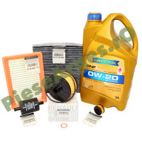Pachet Revizie 1.0 ECO-G 100 (2024+) LOGAN 3, SANDERO 3, JOGGER, RAVENOL RNF 0W20 (RN17FE) + Filtre Renault Originale