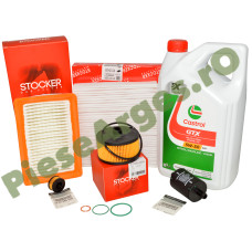 Pachet Revizie DUSTER 2 1.0 TCe ECO G-100 (2021+), Ulei CASTROL RN17 + Filtre STOCKER & Renault