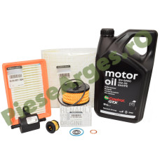 Pachet Revizie Complet DUSTER 3 1.0 TCe ECO G-100, (2024+) Ulei Renault GTX 0W20 RN17FE + Filtre Originale Renault