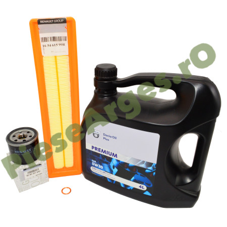 Pachet Revizie 1.2 16V Logan 1, Sandero 1, Logan 2, Sandero 2, Dacia Oil 5W30 + filtre Renault
