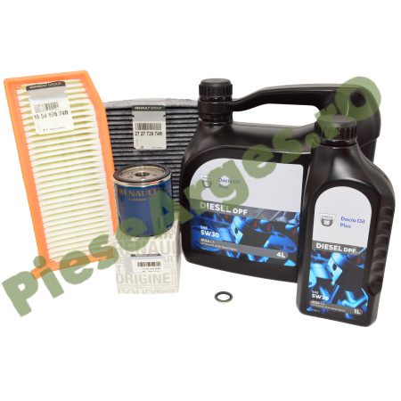 Pachet Revizie 1.5 dCi Euro 5/6 LOGAN 2, SANDERO 2, DUSTER 2, DOKKER, LODGY, Dacia Oil 5W30 DPF Pachet Revizie 1.5 dCi Euro 5/6 LOGAN 2, SANDERO 2, DUSTER 2, DOKKER, LODGY, Dacia Oil 5W30 DPF