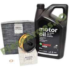 Pachet "Prima Revizie Fără Filtru GPL” Eco-G 120, LOGAN 3, SANDERO 3, JOGGER, FaceLift (2026+), Ulei 0w16 Renault AN2022 Si Filtre Renault