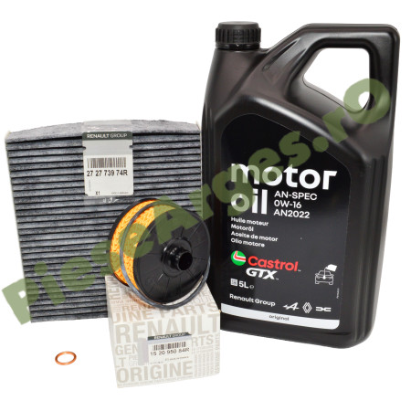 Pachet "Prima Revizie Fără Filtru GPL” Eco-G 120, LOGAN 3, SANDERO 3, JOGGER, FaceLift (2026+), Ulei 0w16 Renault AN2022 Si Filtre Renault Pachet "Prima Revizie Fără Filtru GPL” Eco-G 120, LOGAN 3, SANDERO 3, JOGGER, FaceLift (2026+), Ulei 0w16 Renault AN2022 Si Filtre Renault